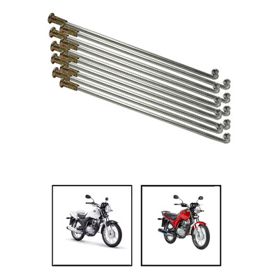 Rayos Con Niple Trasero Honda Cargo-125 16.4 X 4mm 08rmb