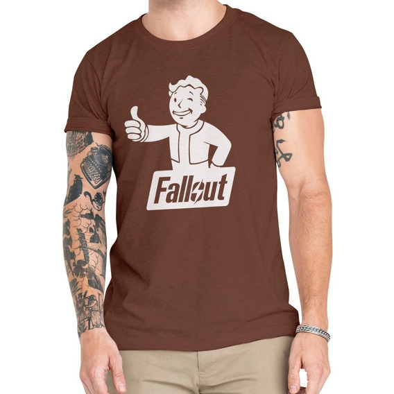 Polera Fallout Vault Boy Gamer  100 % Algodón Orgánico Gme13