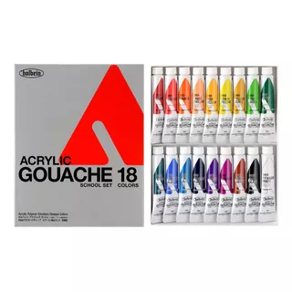 Acryla Gouache 18 Un. D982 School Set