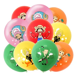 Set De 18 Globos One Piece - Decoración Fiesta Infantil