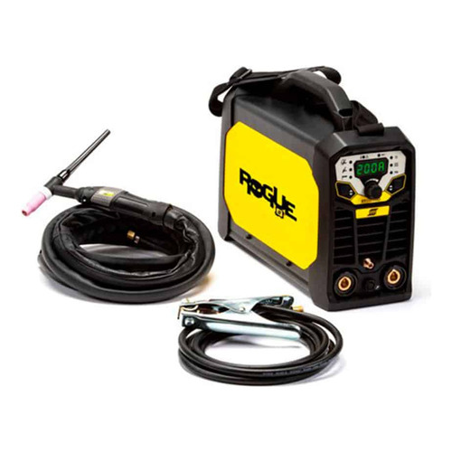 Soldadora Esab Rogue Et 202ip Alta Frecuencia Tig Con Torcha Color Amarillo Y Negro Frecuencia 50 Hz