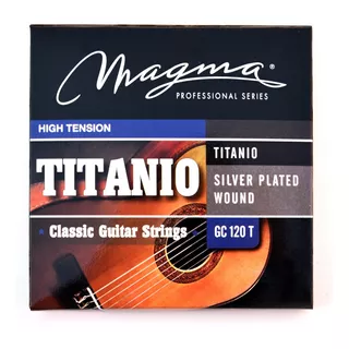 Encordado Guitarra Clásica Magma T Alta Titanium Gc120t