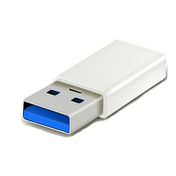 Adaptador Usb Tipo C Hembra A Usb Macho 3.0 Blanco