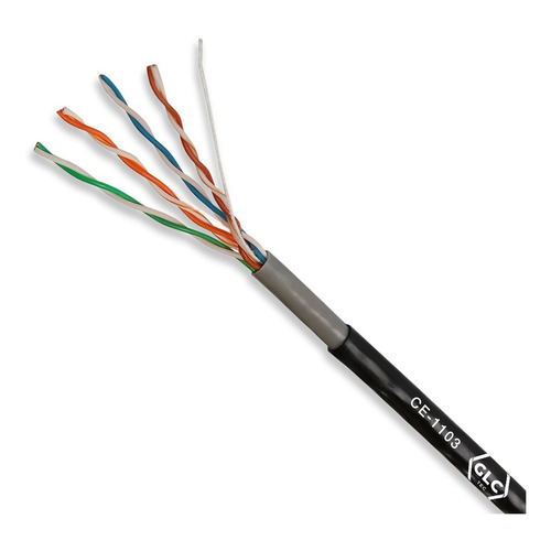Cable de red  par trenzado utpGLC CE1103 305m color negro