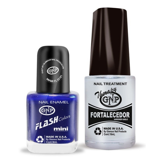 Fortalecedor De Ajo Y Esmalte Gnp 9ml Nro.45 Azul Intenso