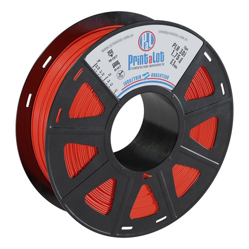 Filamento 3D PLA 3Di Printalot de 1.75mm y 1kg rojo