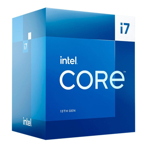 Procesador gamer Intel Core I7-13700F BX8071513700F  de 16 núcleos y  5.1GHz de frecuencia SIN gráfica integrada
