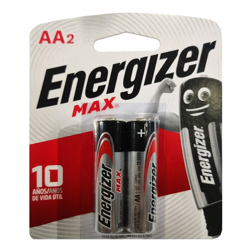 Pilas Energizer Max alcalina AA de 2 unidades