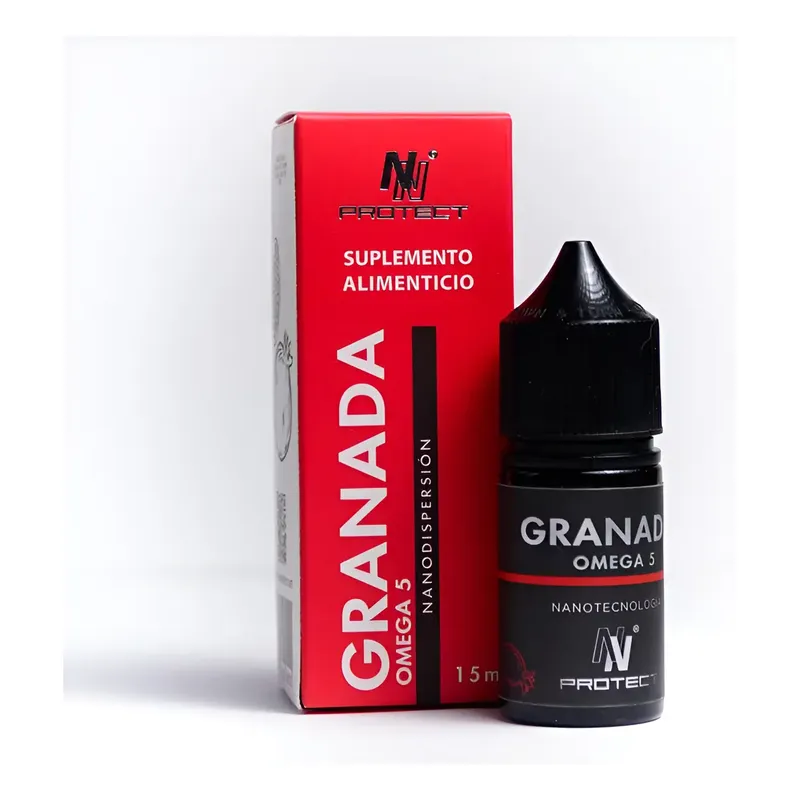 Granada En Gotas 15ml Fuente Natural De Omega 5 NNProtect