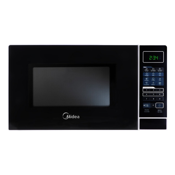 Horno De Microondas Midea Negro Y Blanco Gourmet