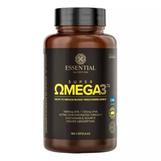 Super Omega 3 Tg 1000mg 180caps Essential Nutrition Original