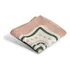 Pañuelo De Algodón, Para Mujer, Dama, Premium Rosa Con Verde Y Blanco U