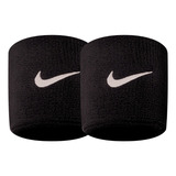 Muñequeras Swoosh Nike Par Color Negro