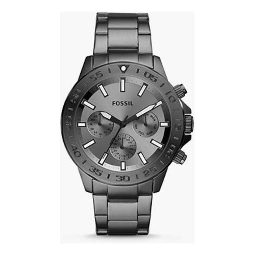 Reloj Bannon Multifunción De Acero Inoxidable Ahumado