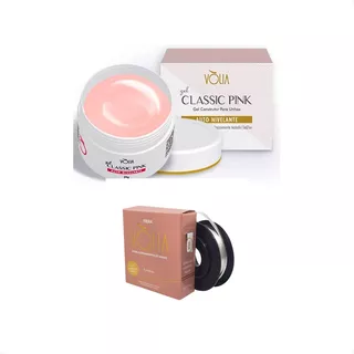 Gel Volia Classic Pink E Fibra De Vidro Rolo Kit Volia