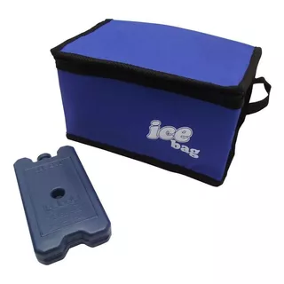 Bolsa Semi Térmica Ice Bag 6 Lts Cor:azul