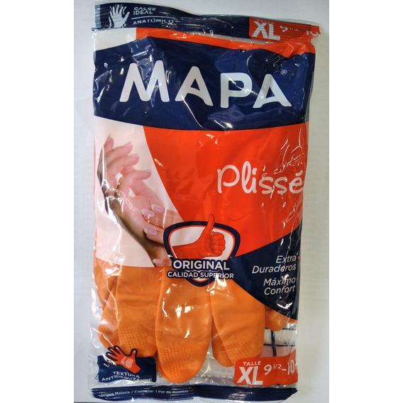 Guantes Mapa Plisse Calidad Confort Duraderos