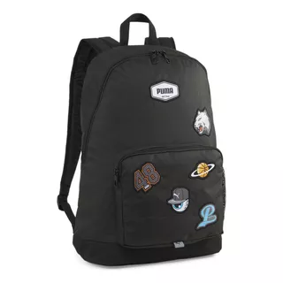 Mochila Puma Puma Patch Backpack Negro Diseño De La Tela Liso