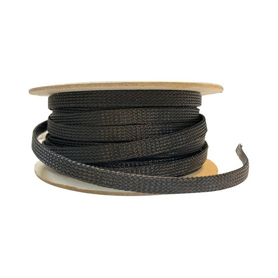 Cubre Cables Expandible Piel De Serpiente 30 Metros 1/2 Color Negro