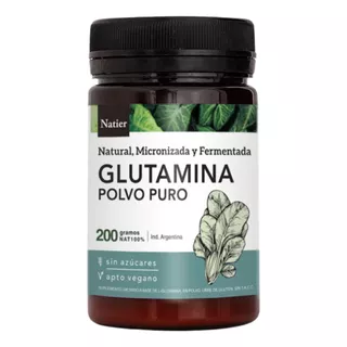Glutamina Natural Fermentada En Polvo X 200grs Natier