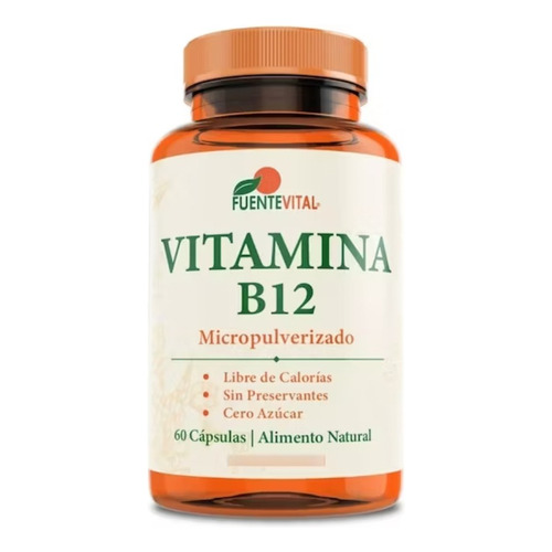 Vitamina B12 Micropulverizada 60 Cápsulas Vegetales