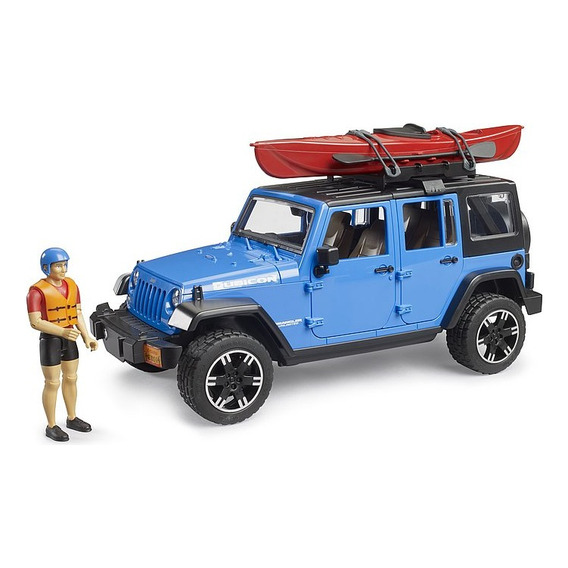 Bruder Jeep Wrangler Rubicon Unlimited Con Kayak Escala 1:16