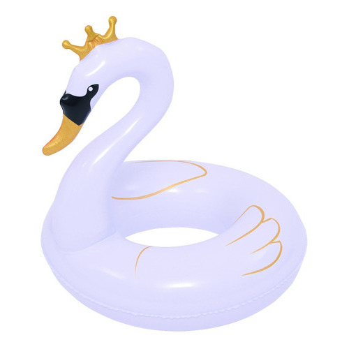 Flotador Piscina Aro Anillo Inflable Cisne Avenli Niñas Color Blanco