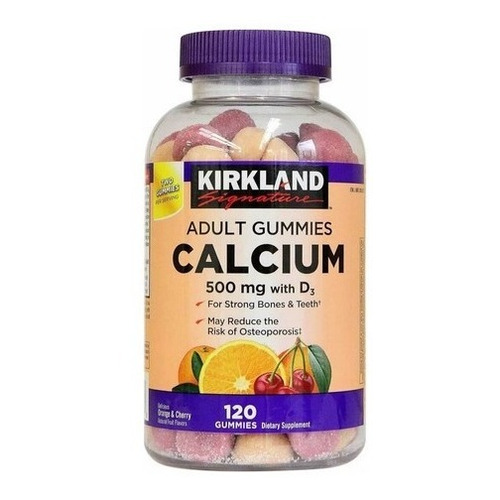 Kirkland Signature Adult 120 Gummies Calcio + D3