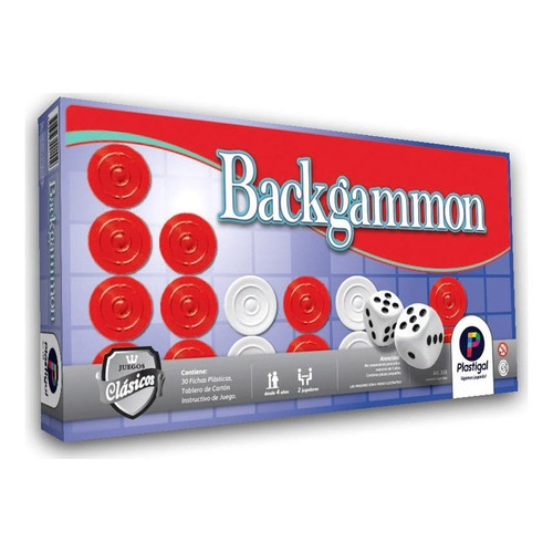Juego De Mesa Backgammon Plastigal 155