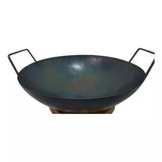 Wok Paila Industrial En Hierro 45 Cms