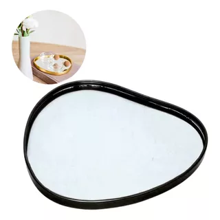 Bandeja Espelhada Banheiro Lavabo Oval Decorativa Multiuso