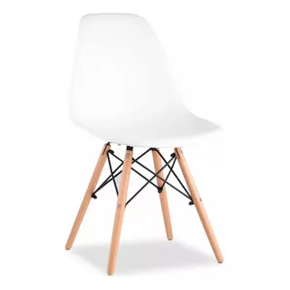 Cadeira De Jantar Mageal Charles Eames Eiffel, Estrutura De Cor Branco, 1 Unidades