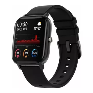 Smartband Colmi P Series P8 1.69  Caja De  Aleación  Black, Malla  Black De  Silicona