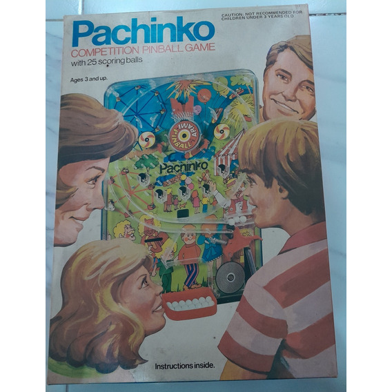 Pachinko Pinball Competition Game Vintage Colección Con Caja