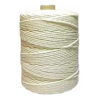 Cordón De Algodón Crudo Torcido 3cabos Macrame 3mm 250m