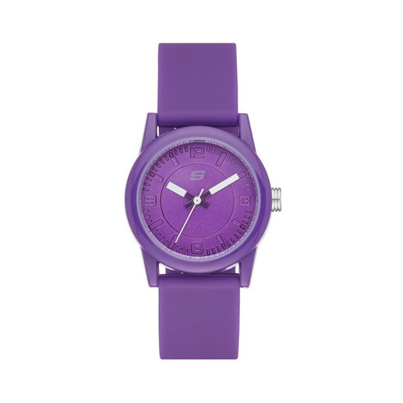 Reloj Para Mujer Skechers Rosencrans Sr6034 Púrpura Color de la correa Morado