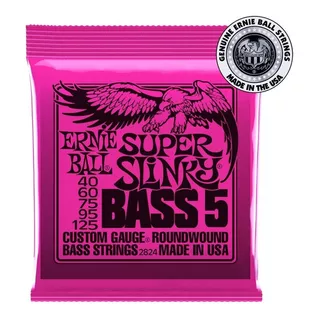 Encordoamento Ernie Ball Super Slinky Bass 5 .040 Para Baixo