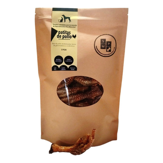 Premios Saludable Para Perros Pata De Pollo 22 Pz