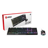 Kit Teclado Gamer Rgb Y Mouse Gm11. Vigor Msi Gk30 5000 Dpi Color Del Teclado Negro