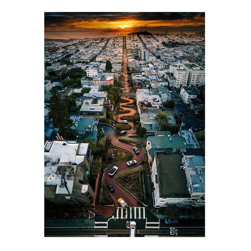 Puzzle Ravensburger - Lombard Street, San Francisco 1000 Pzs