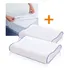 Combo Protector de Colchón King Acolchado + 2 Almohadas Ortopédicas con Gel Refrescante y Memoria Energy Plus