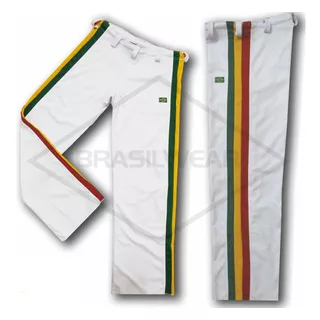 Calça De Capoeira Abada Jamaica Reggae Helanca Poliamida Top