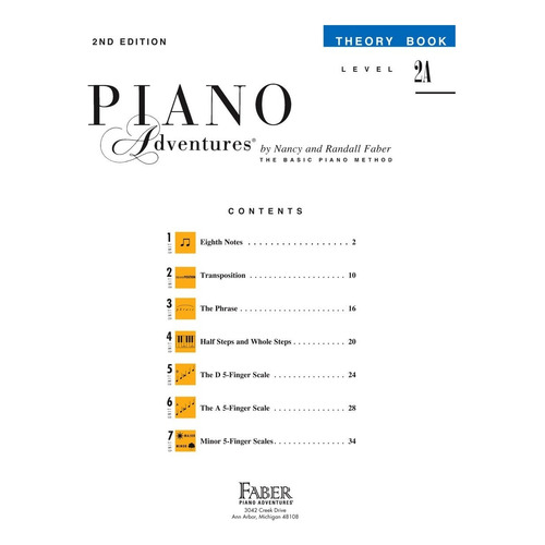 Piano Adventures, The Basic Piano Method: Level 2a, Theory B
