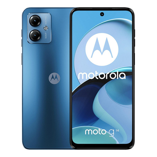 Celular Motorola Moto G14 4g 4gb 128gb 6.5  Fhd+ 60 Hz 50 Mp Azul Internacional