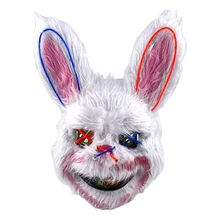 Osm Máscara De Led Rabbit, Antifaz Conejo Azul Y Naranja