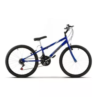 Bicicleta  De Passeio Ultra Bikes Bike Rebaixada Aro 24 18 Marchas Freios V-brakes Cor Azul
