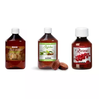 Combo Aceite Jojoba Aceite Ricino Aceite Argan 500c Belgrano