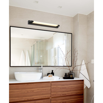 Aplique Pared Moderno Led 9w Negro Deco L0409n Mks