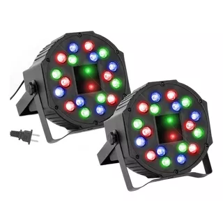 Cañon De Leds Rgb Audioritmico Dmx  Multicolor 18x1