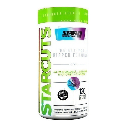Starcuts 120 Capsulas Star Nutrition Quemador Termogenico Sabor Neutro